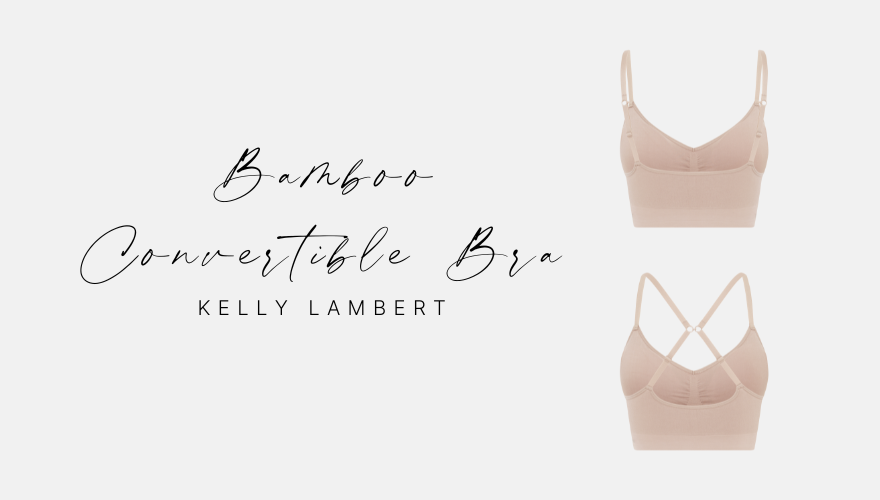 Bamboo Wirefree Convertible Crop Bra | As Seen on Kelly Lambert | Bella Bodies UK