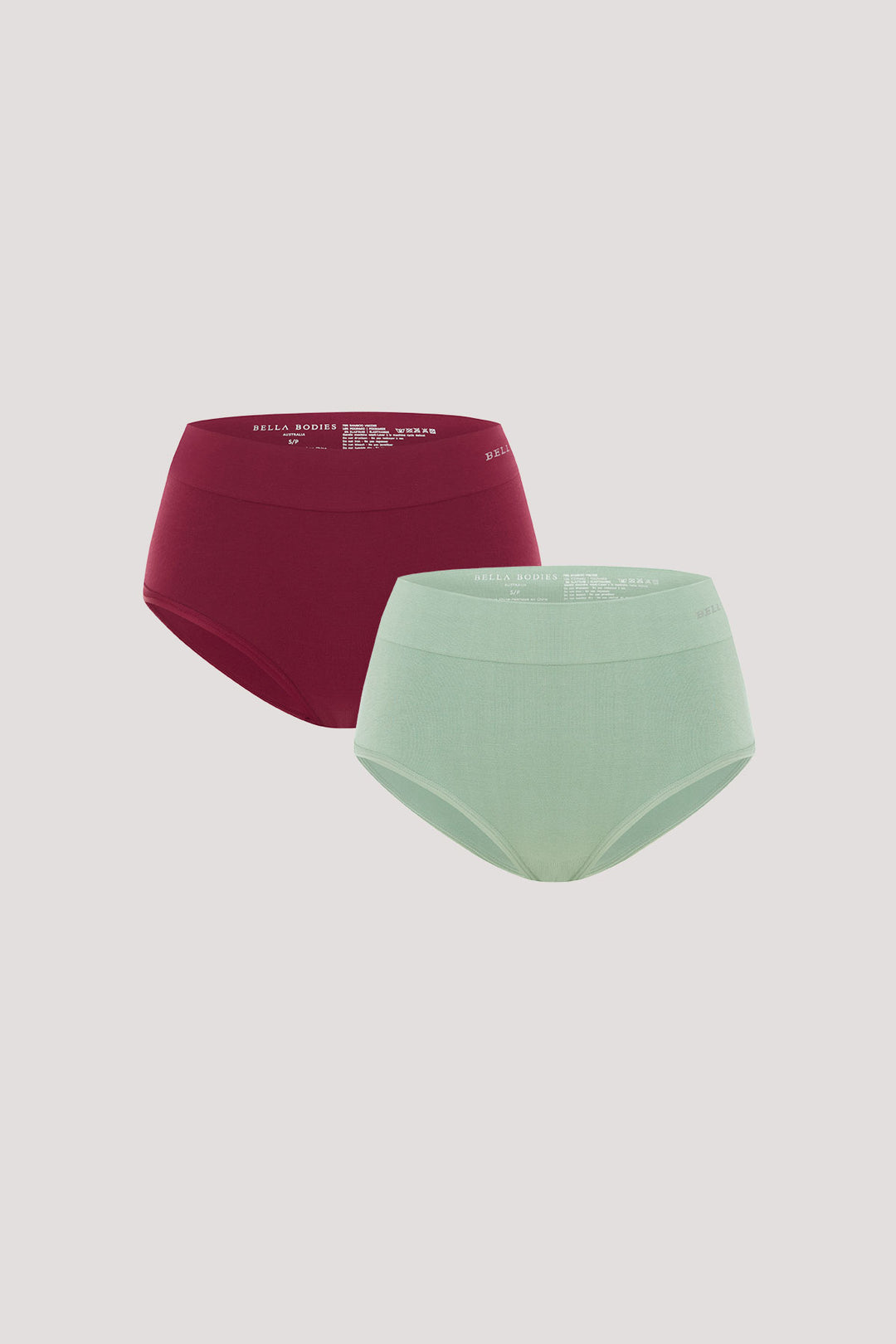  Women's Comfortable Sustainable Bamboo Underwear I Bella Bodies UK I Bamboo Knickers | cherry berry and frosty green