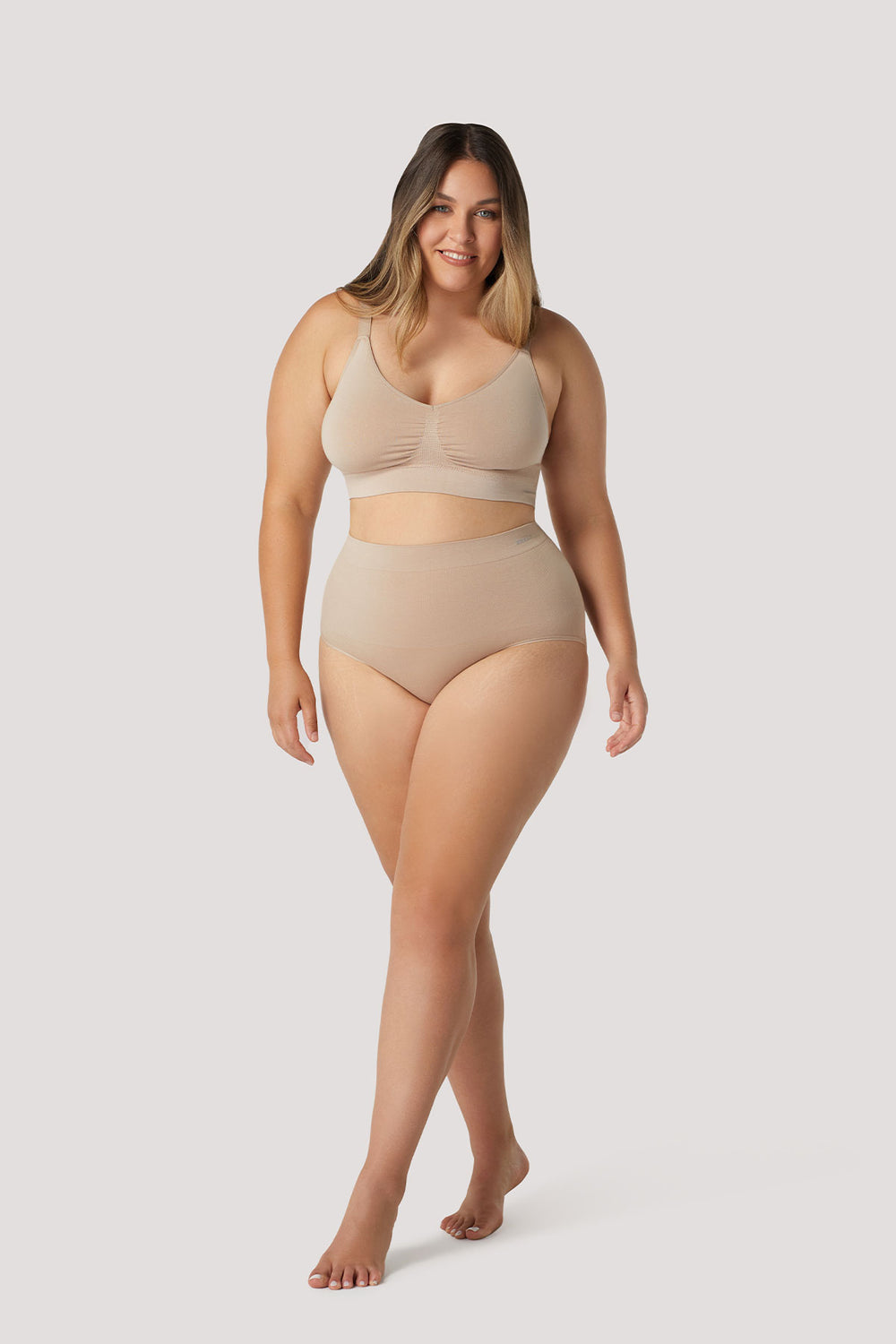 Women's Bamboo Shapewear Underwear Set | Bella Bodies UK | Sand