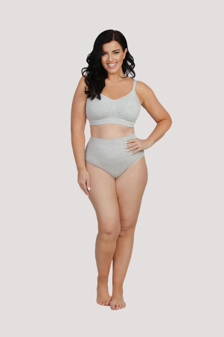 Women's Bamboo Shapewear Underwear Set | Bella Bodies UK | Grey Marle