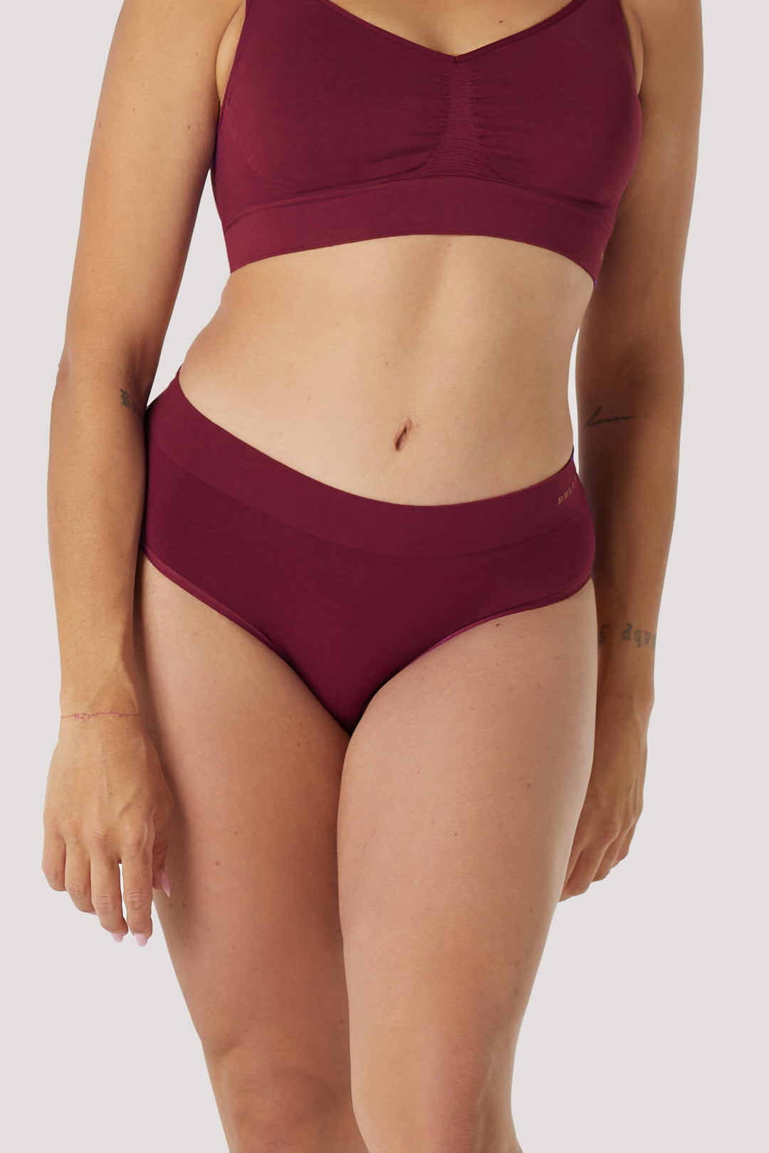 Women's breathable Full Coverage | Bamboo Underwear I Two Pack I Women's Comfortable Sustainable Underwear I Bella Bodies UK I Cherry Berry | Front