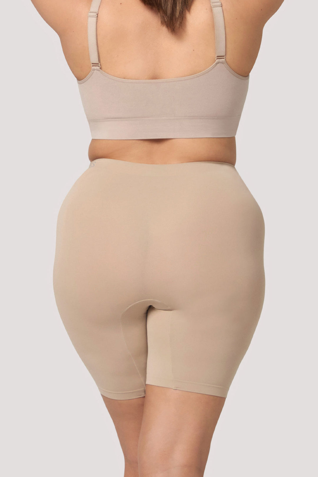 Women's underwear Anti Chafing Shorts | Bella Bodies UK | Sand | Back