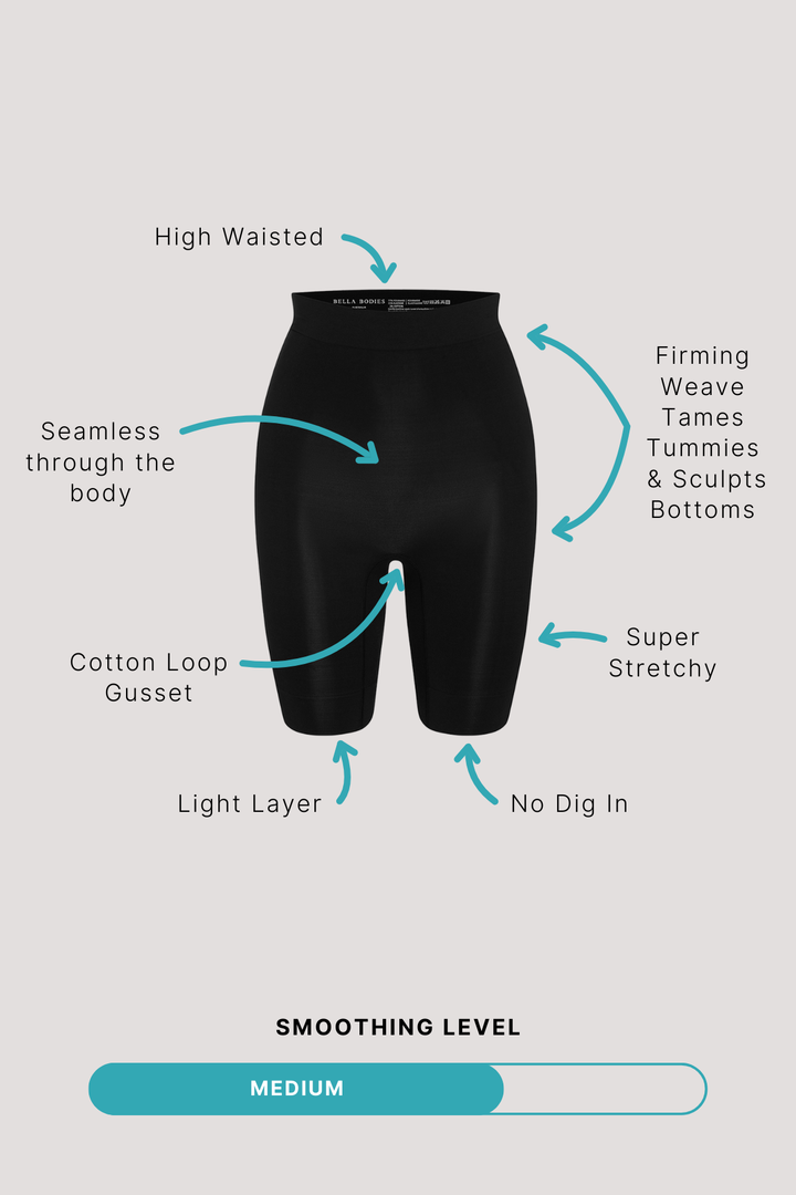 Women's Comfortable shaping Anti-chafing Shorts | Bella Bodies UK | Key Points